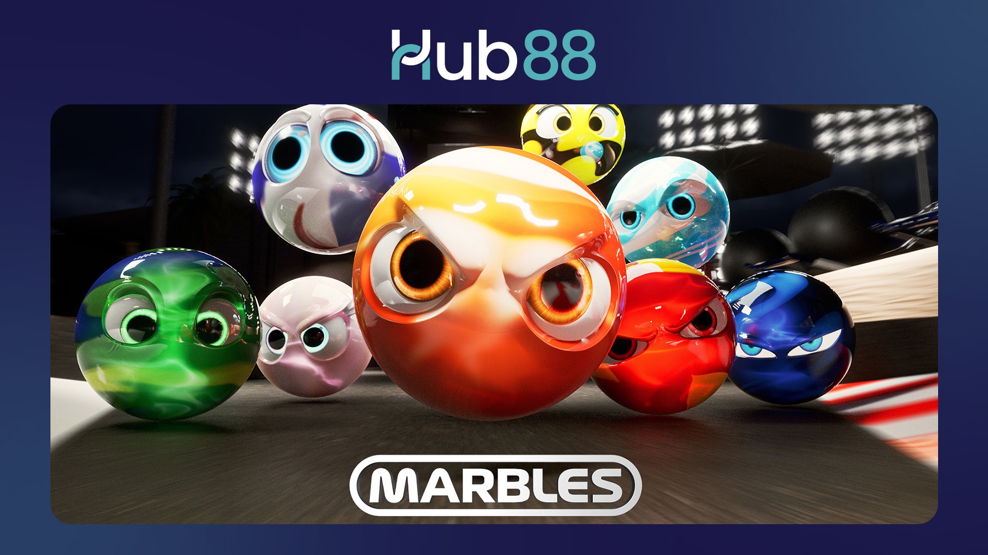 Cover Image for Hub88 exclusively launches Marbles physical race games