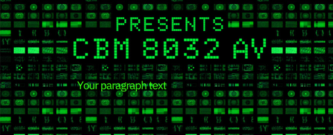 Robert Henke presents CBM 8032 AV