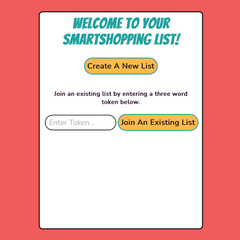 Smart Shopping List App