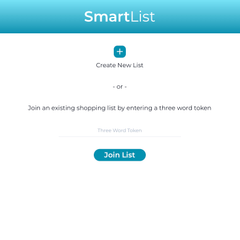 Smart Shopping List App