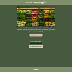 Smart Shopping List App