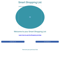 Smart Shopping List App