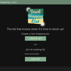 Smart Shopping List App