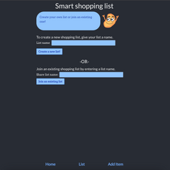 Smart Shopping List App