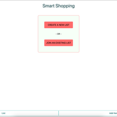 Smart Shopping List App