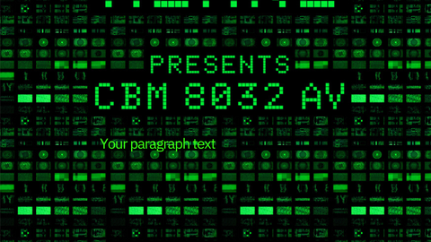 Robert Henke presents CBM 8032 AV header image