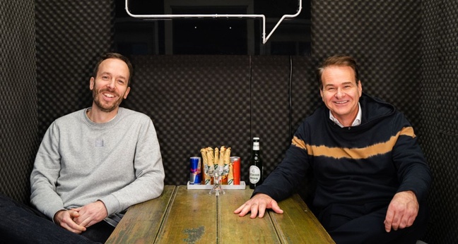 Marcus Wolter, CEO und Gesellschafter von Banijay Germany, bei der OMR Podcast-Aufnahme mit Philipp Westermeyer