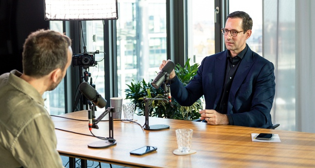 Philipp Westermeyer und Alexander Geiser trafen sich in Berlin zur Aufnahme