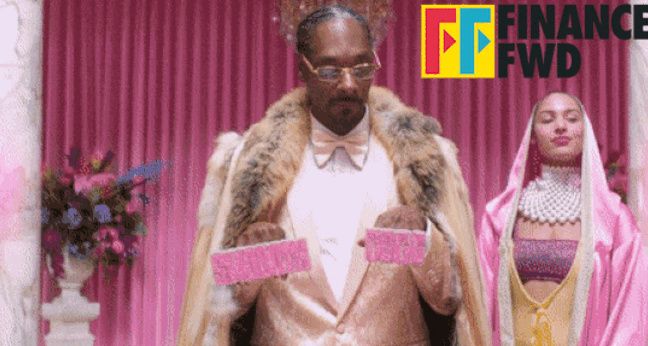 GIF mit Snoop Dogg in der Klarna Werbekampagne
