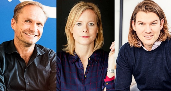 Check24-Gründer Henrich Blase, Ratepay-CEO Nina Pütz und N26-Gründer Valentin Stalf