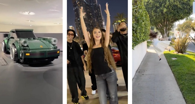 Ein Porsche aus Lego, eine Song-Premiere in Dubai und nette Komplimente – die Tiktok-Highlights im Oktober