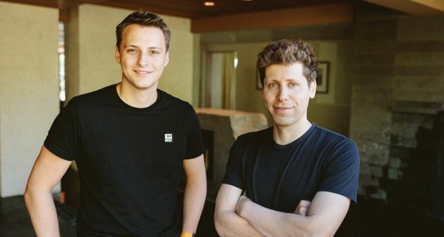 Alex Blania und Sam Altman sind die Köpfe hinter dem Projekt Worldcoin.