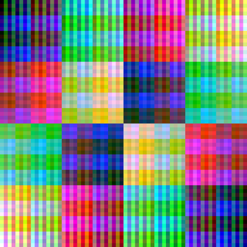 Colored Magic Squares