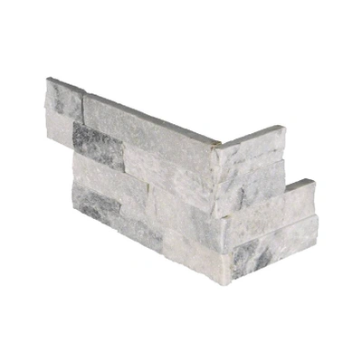 Rockmount Alaska Gray in Gray-Light Marble Stacked Stone Tile