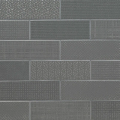 Urbano Graphite 3D Mix Ceramic Glossy