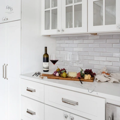 whisper white backsplash tile