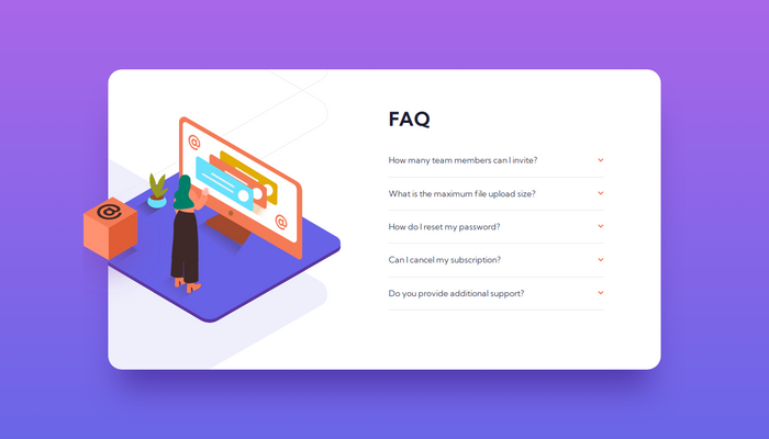 Using Sass and HTML5 to create a FAQ card