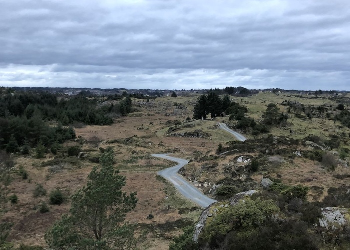 Hjartåsen, ved rasteplass i Hollundsløypa