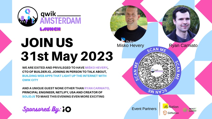 <p>Qwik Amsterdam-Launch Meetup</p>
