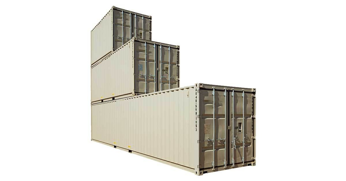 shipping container sizes