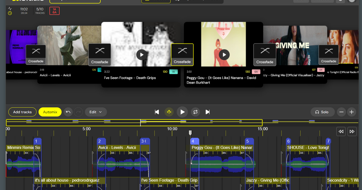 dj mixing songs online