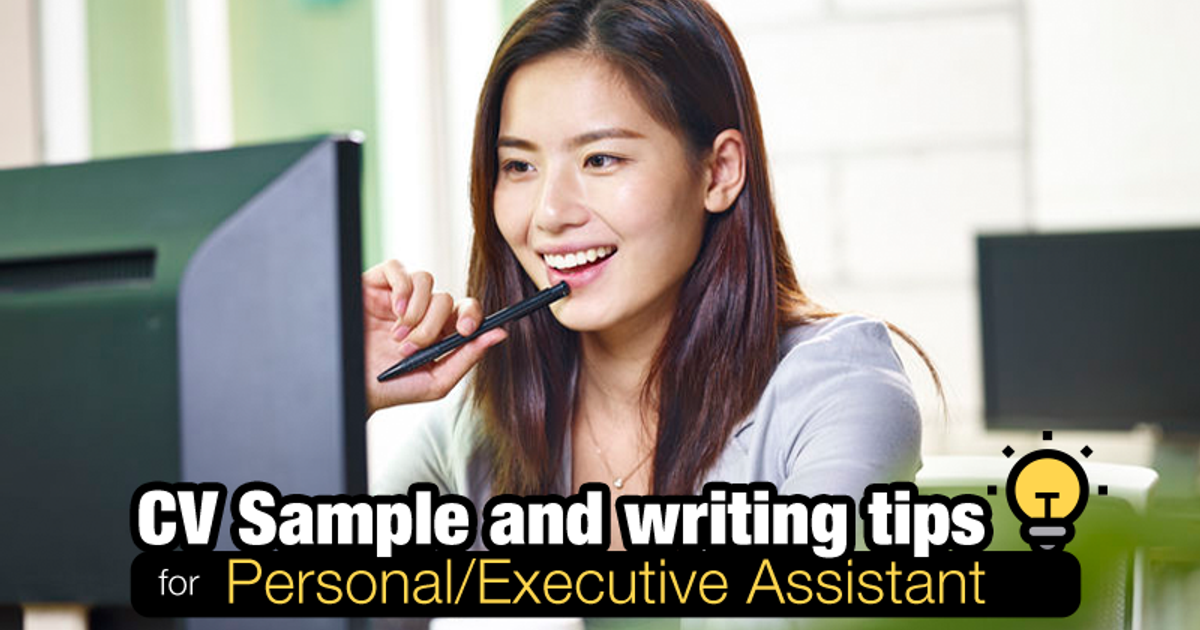 Resume & CV Sample for Personal or Executive Assistant - Jobsdb Hong Kong