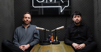 Philipp Westermeyer und Sven Weizenegger nach der Aufnahme bei OMR.