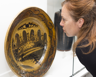 Photograph: Bernard Leach Pots on Display