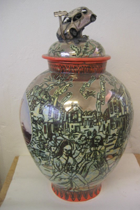 Photograph: Chelmsford Sissies, 2003, Grayson Perry (born 1960). Height: 69cm