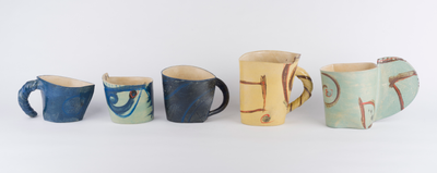 Photograph: Untitled set of cups (1992) Alison Britton