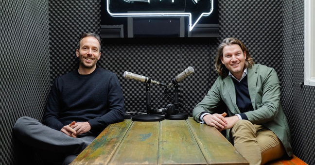 Philipp Westermeyer und Valentin Stalf nach der Aufnahme in Hamburg