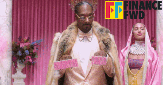 GIF mit Snoop Dogg in der Klarna Werbekampagne