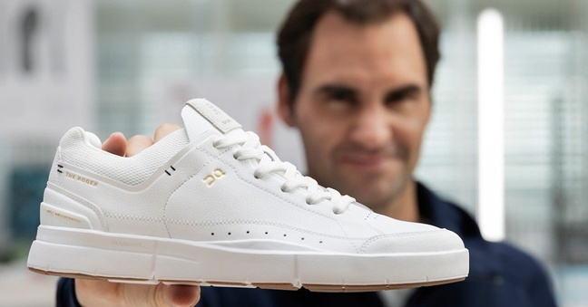 Roger Federer mit "The Roger von On