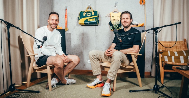 OMR-Gründer Philipp Westermeyer und Puma-CEO Arne Freundt 