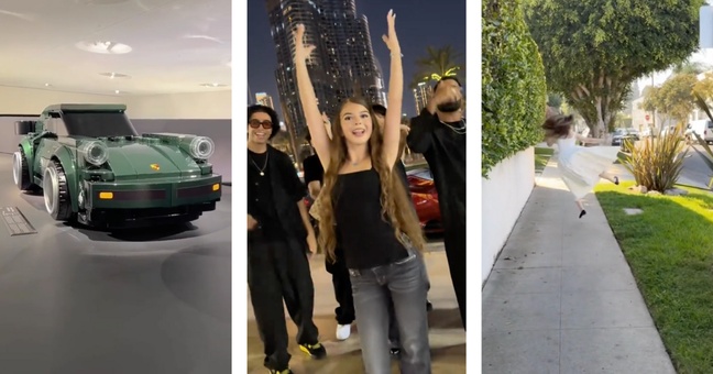 Ein Porsche aus Lego, eine Song-Premiere in Dubai und nette Komplimente – die Tiktok-Highlights im Oktober