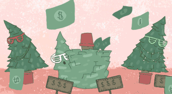 christmas_tree_out_of_dollar_bills_partying