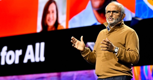 Shantanu Narayen beim "Adobe Summit 2023"