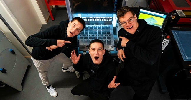 Das Lockcard-Gründer-Team: (von links) Aaron und David Rau und Jonas Weber