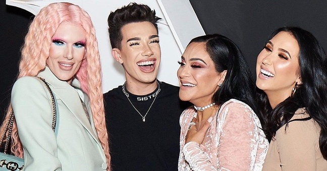 Jeffree Star, James Charles, Unternehmensgründerin Linda Tawil und Jaclyn Hill