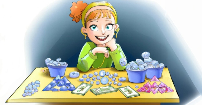 AI-generiertes Aufmacherbild einer Crystal-Tokerin