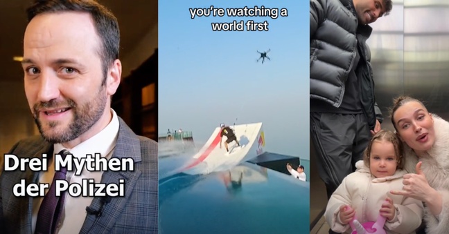 Die Tiktok-Kanäle von Red Bull, Herr Anwalt und den Jindaoui's sind ganz vorne dabei (Montage: OMR)
