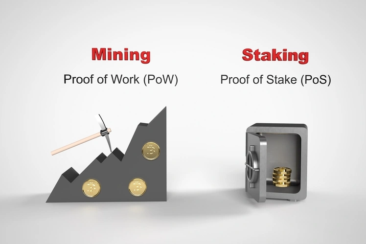 proof of work vs proof of stake