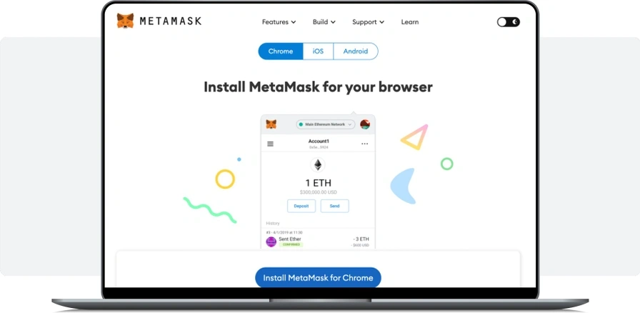 add EURK to your MetaMask step 1