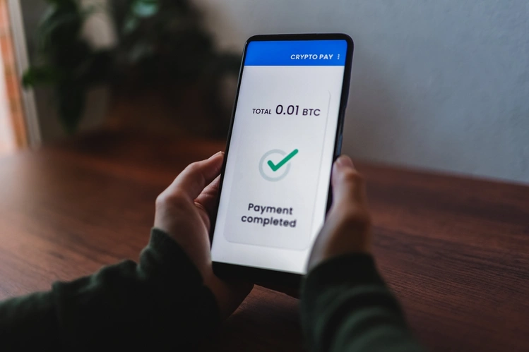 completed crypto payment
