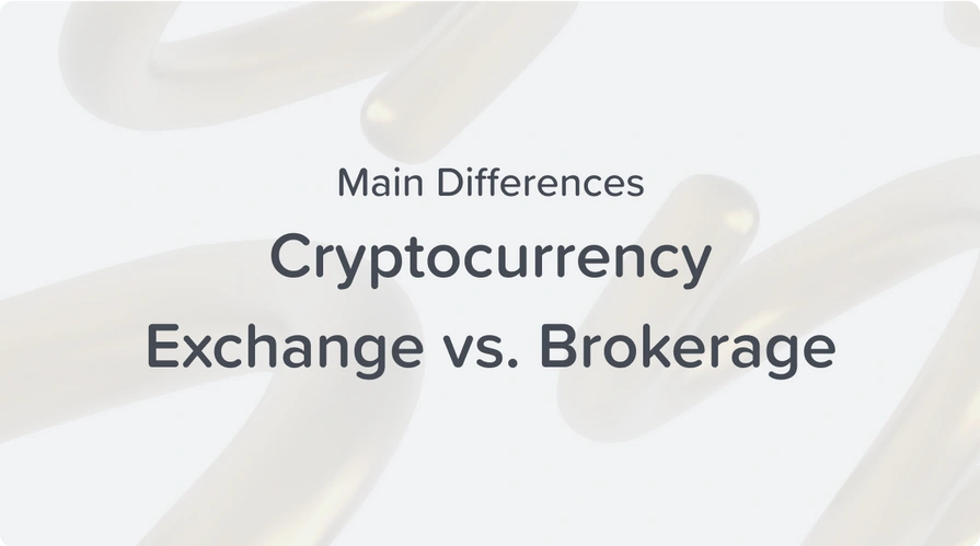 cryptocurrency exchange vs. brokerage