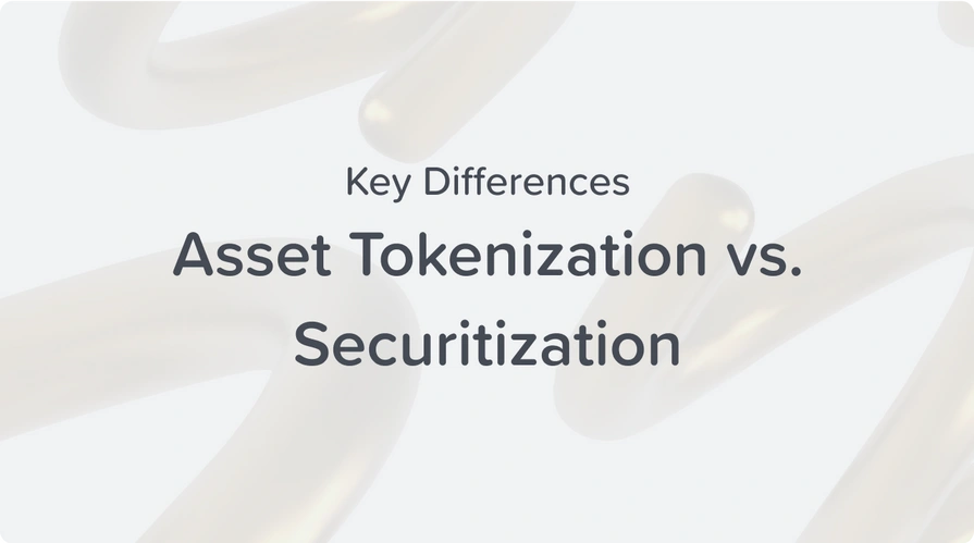 asset tokenization vs securitization