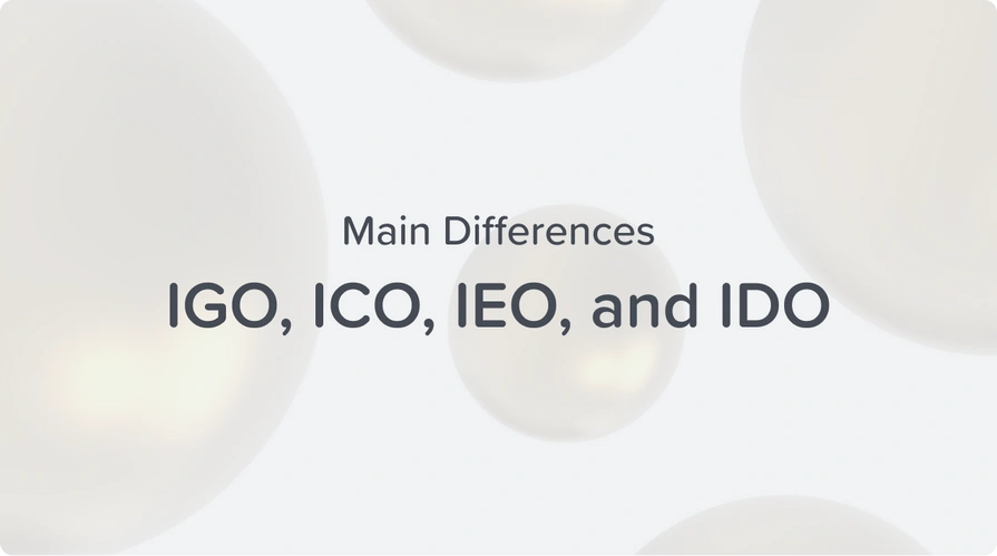 IGO, ICO, IEO, and IDO