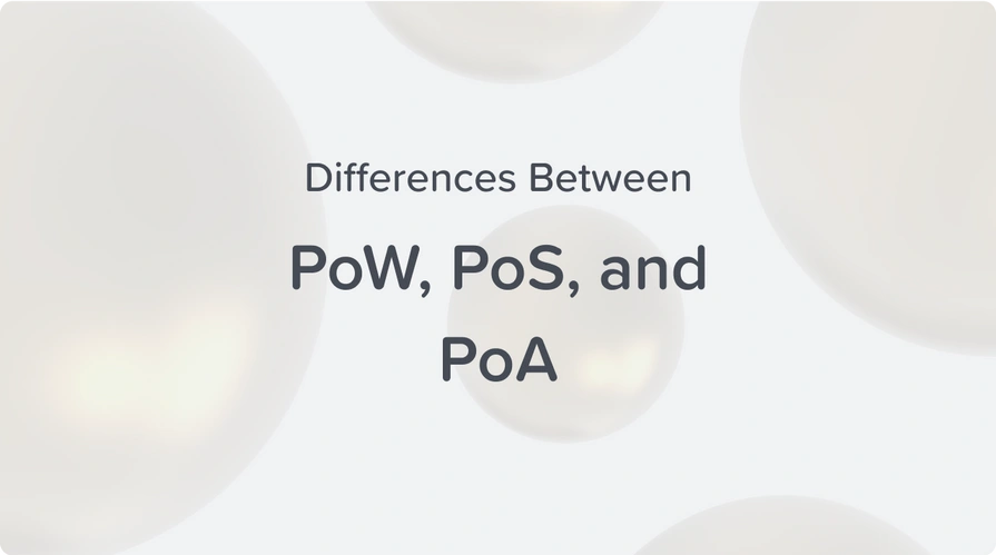 PoW PoS and PoA