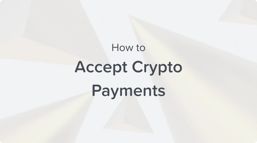 how to accept crypto payments