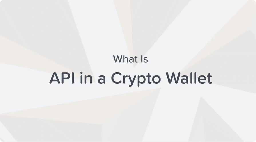 what is API in a crypto wallet